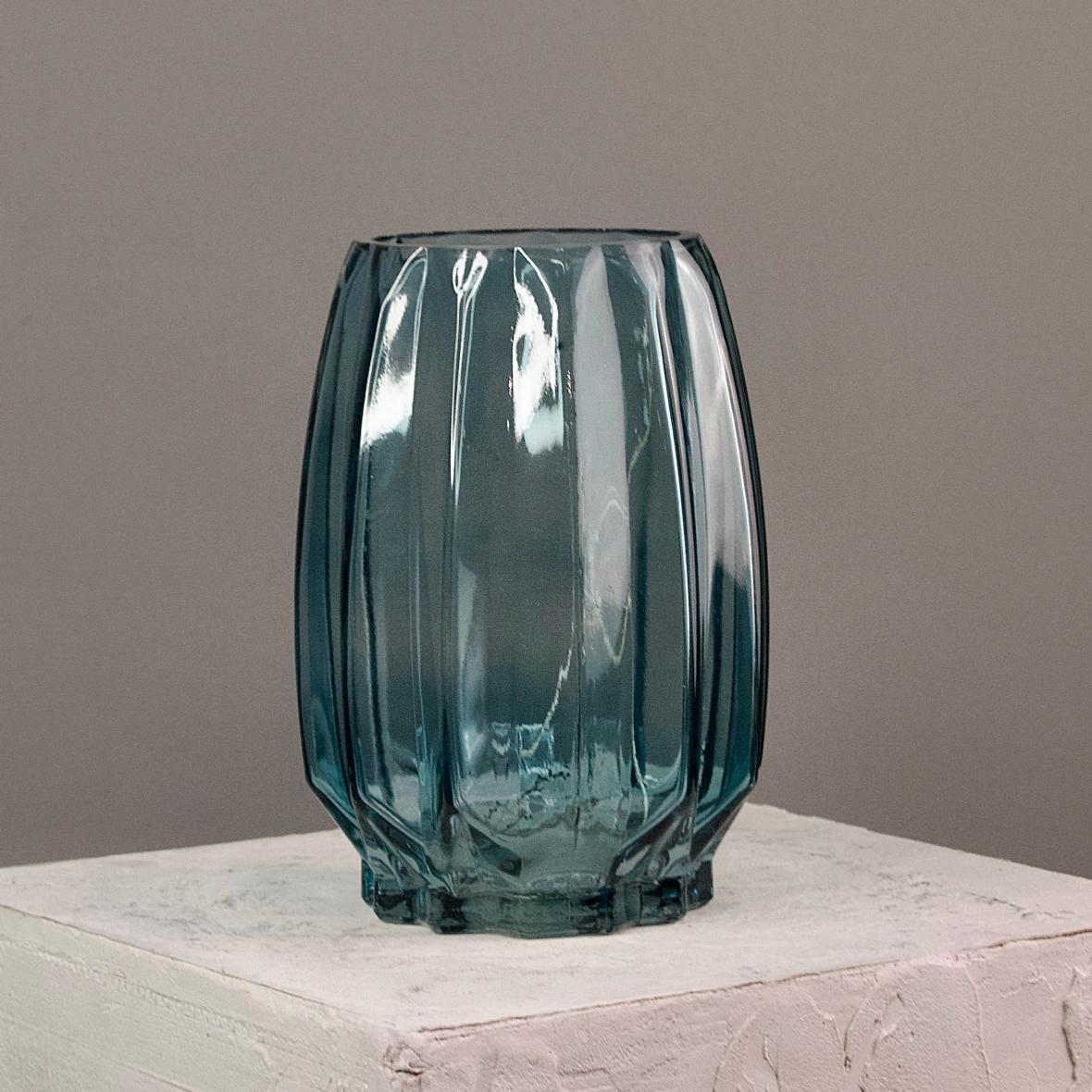 Ваза стеклянная Blue